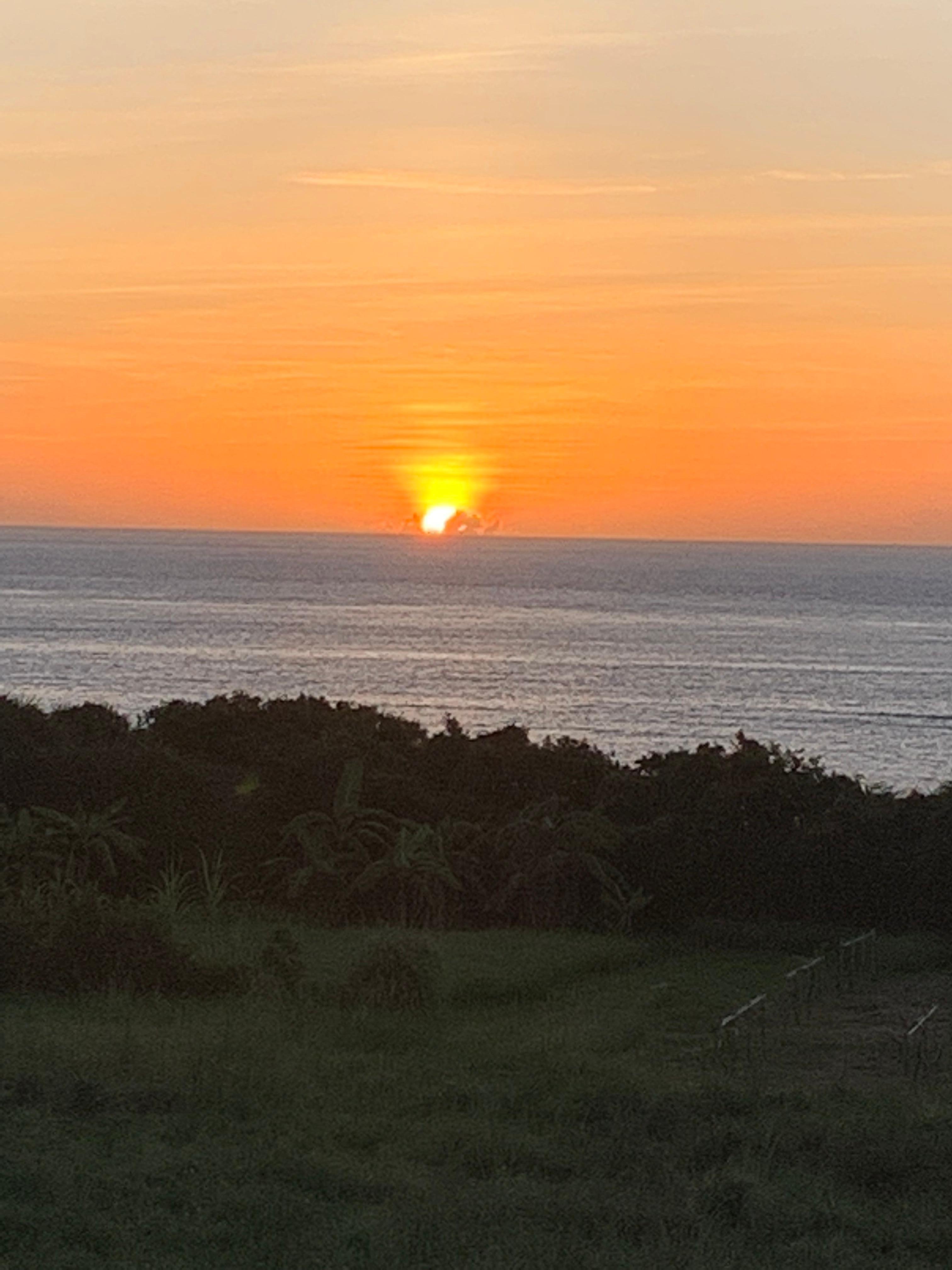 リビングからの夕日