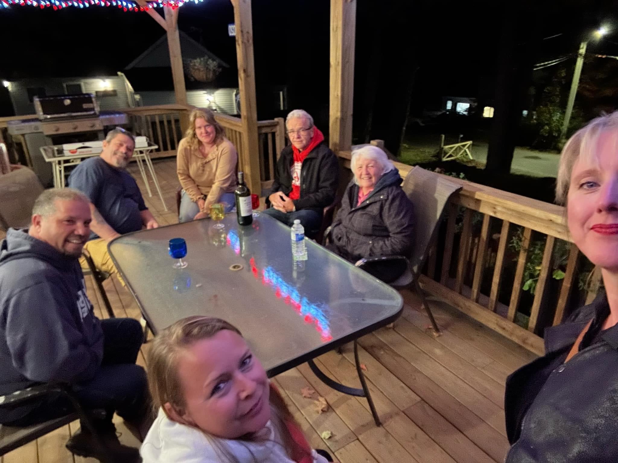 We had so much fun meeting all the other guests at our pre party before Blue Rodeo concert on front deck overlooking the river