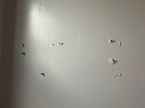 Towel rack in bathroom ripped out, not repaired and the maid put the towels on the toilet