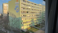 Uitzicht vanuit kamer derde etage