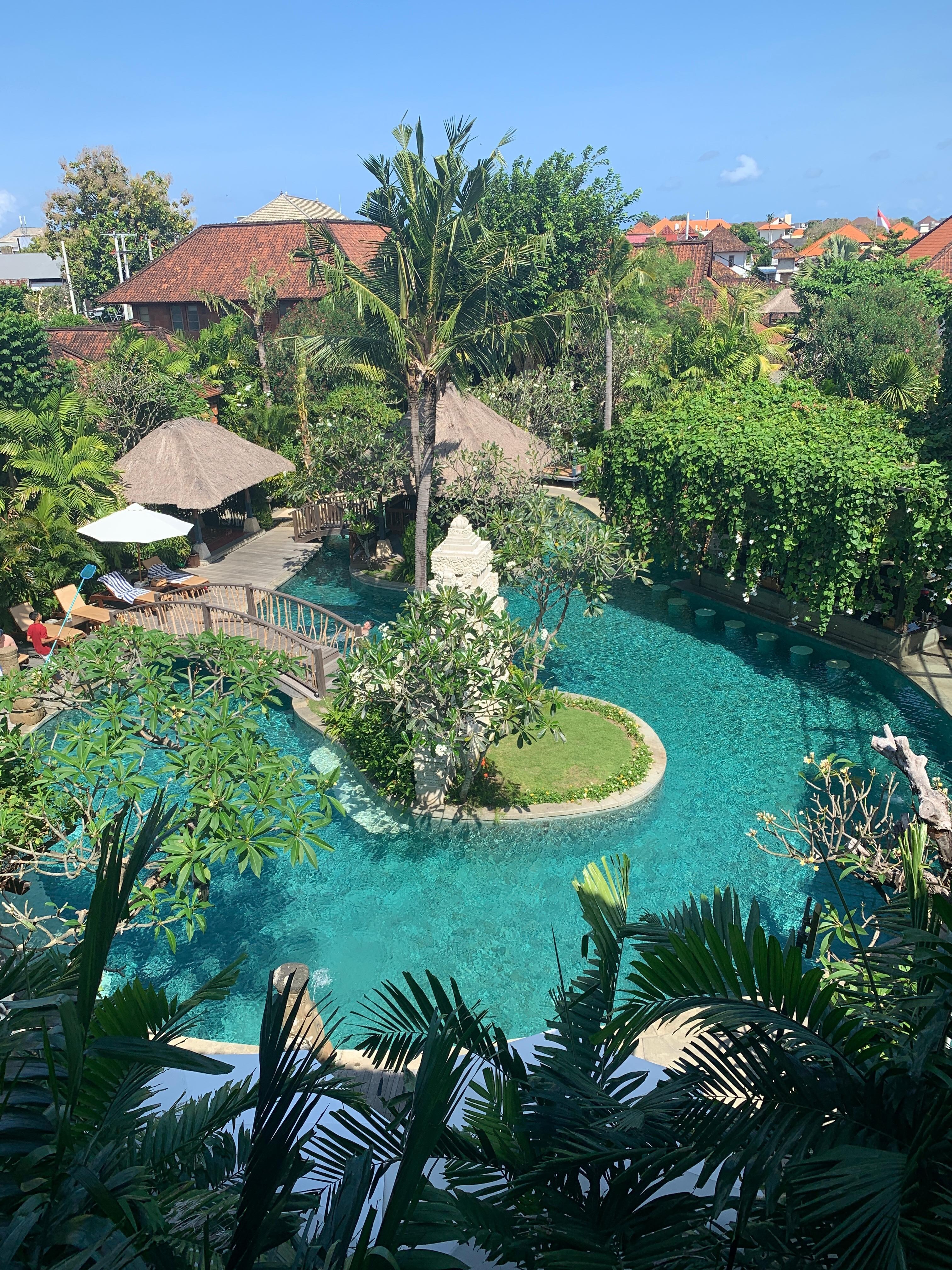 View of the pool from our room