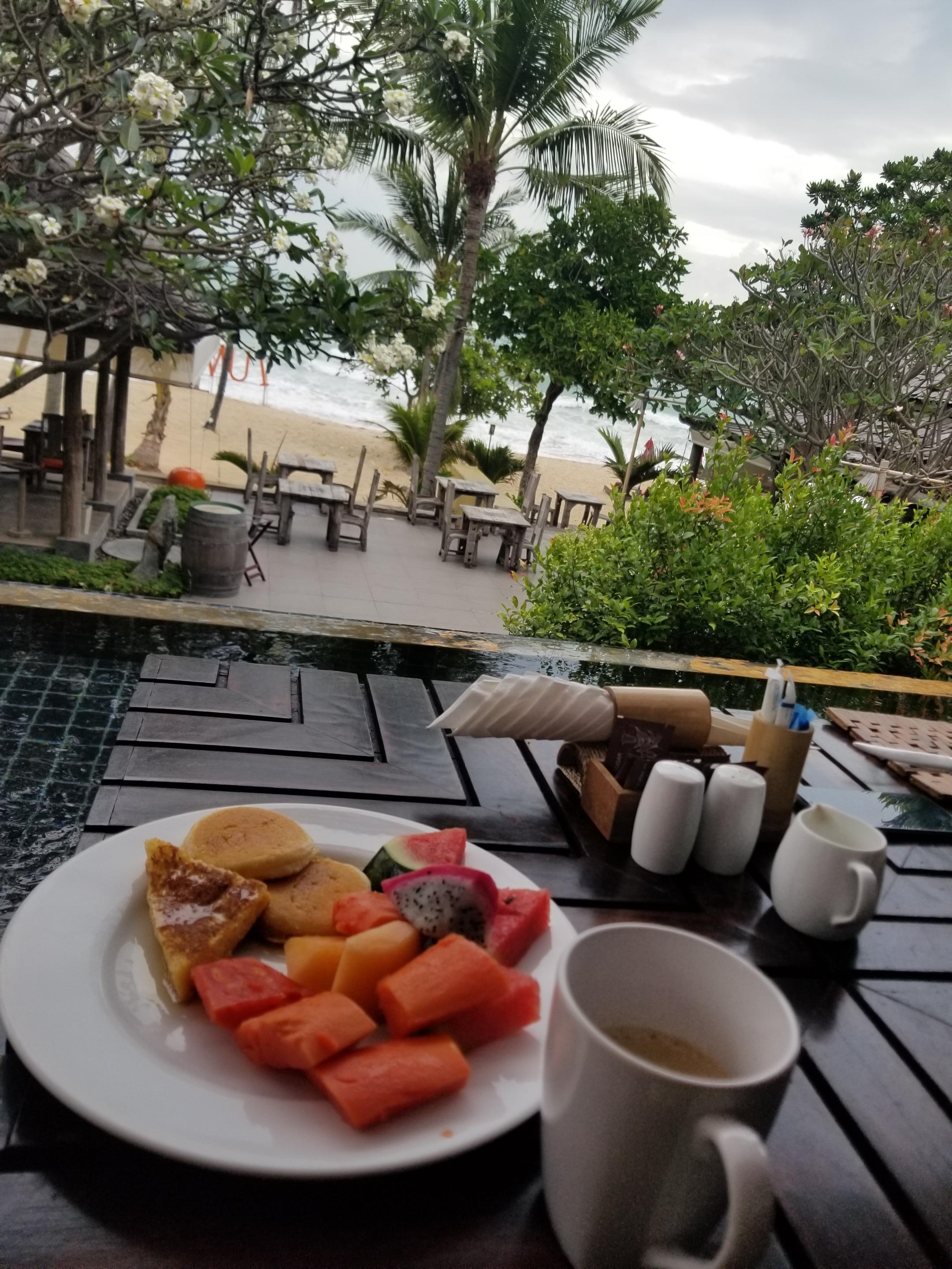 Breakfast with a view.