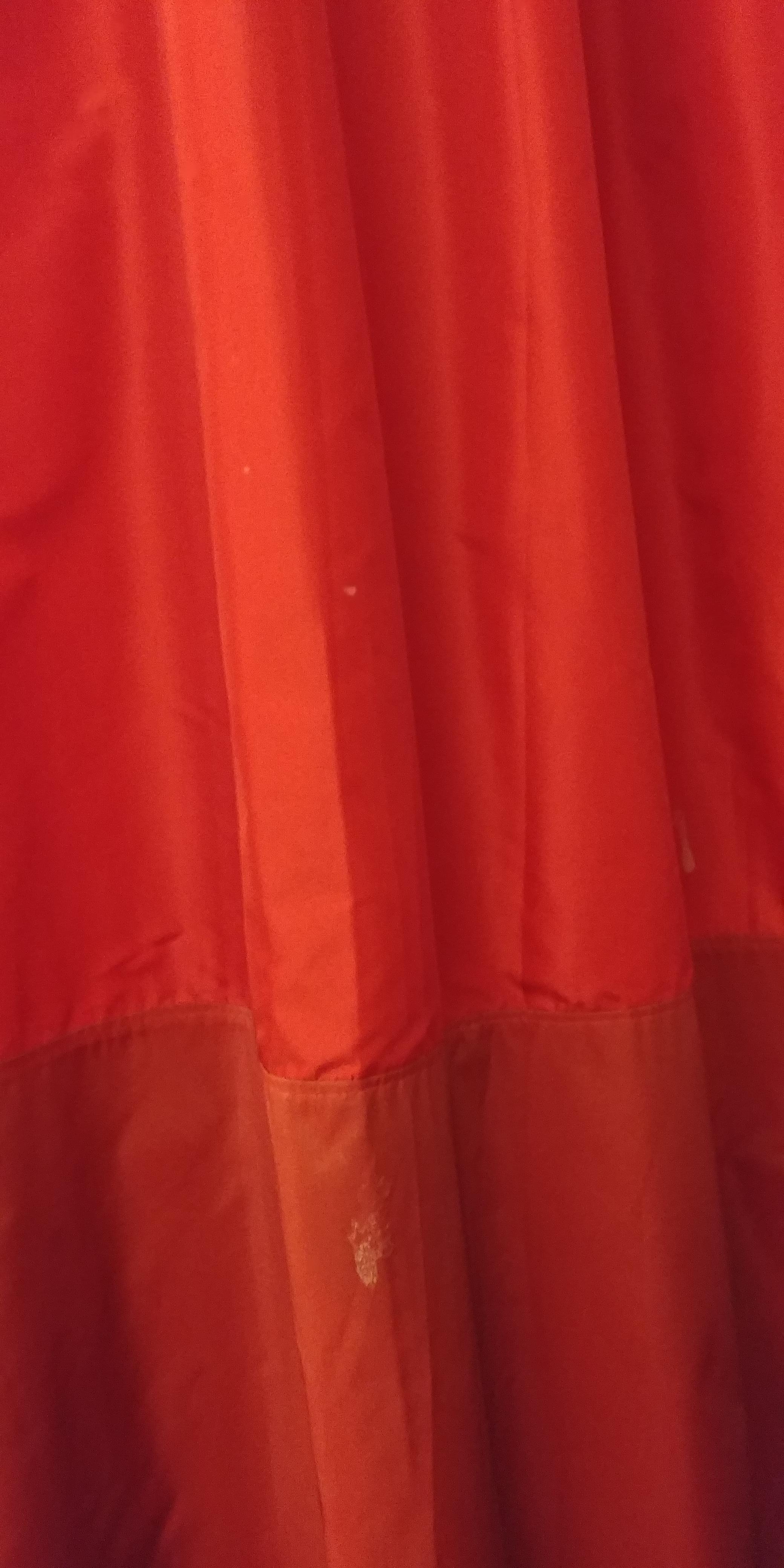 Dirty mark on curtain