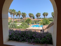 Vista dal terrazzino della camera