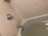 Filled bathtub, water did not drain.