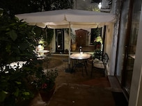 Courtyard at night