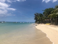 Vue de la plage de l’hôtel
