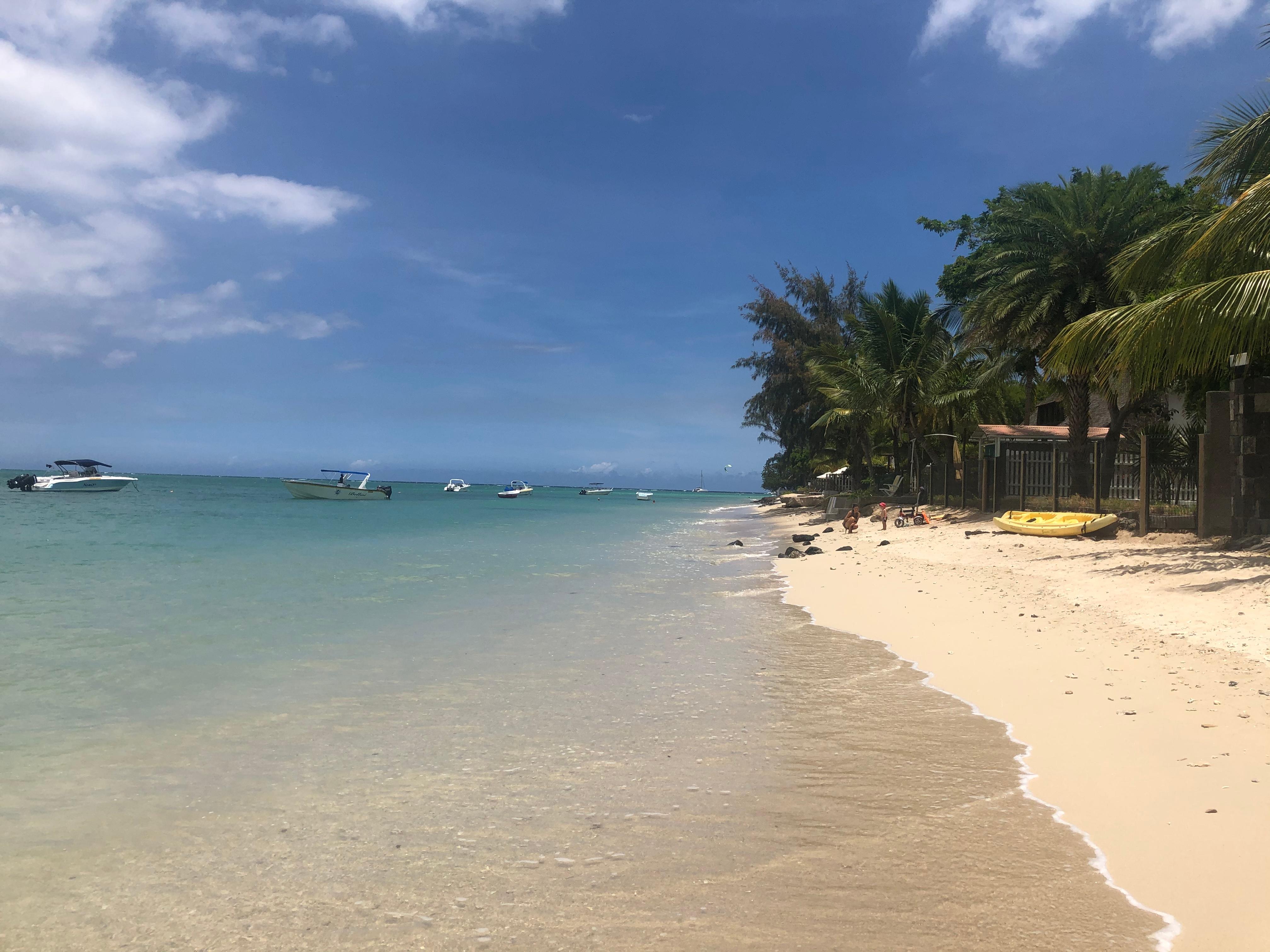 Vue de la plage de l’hôtel 