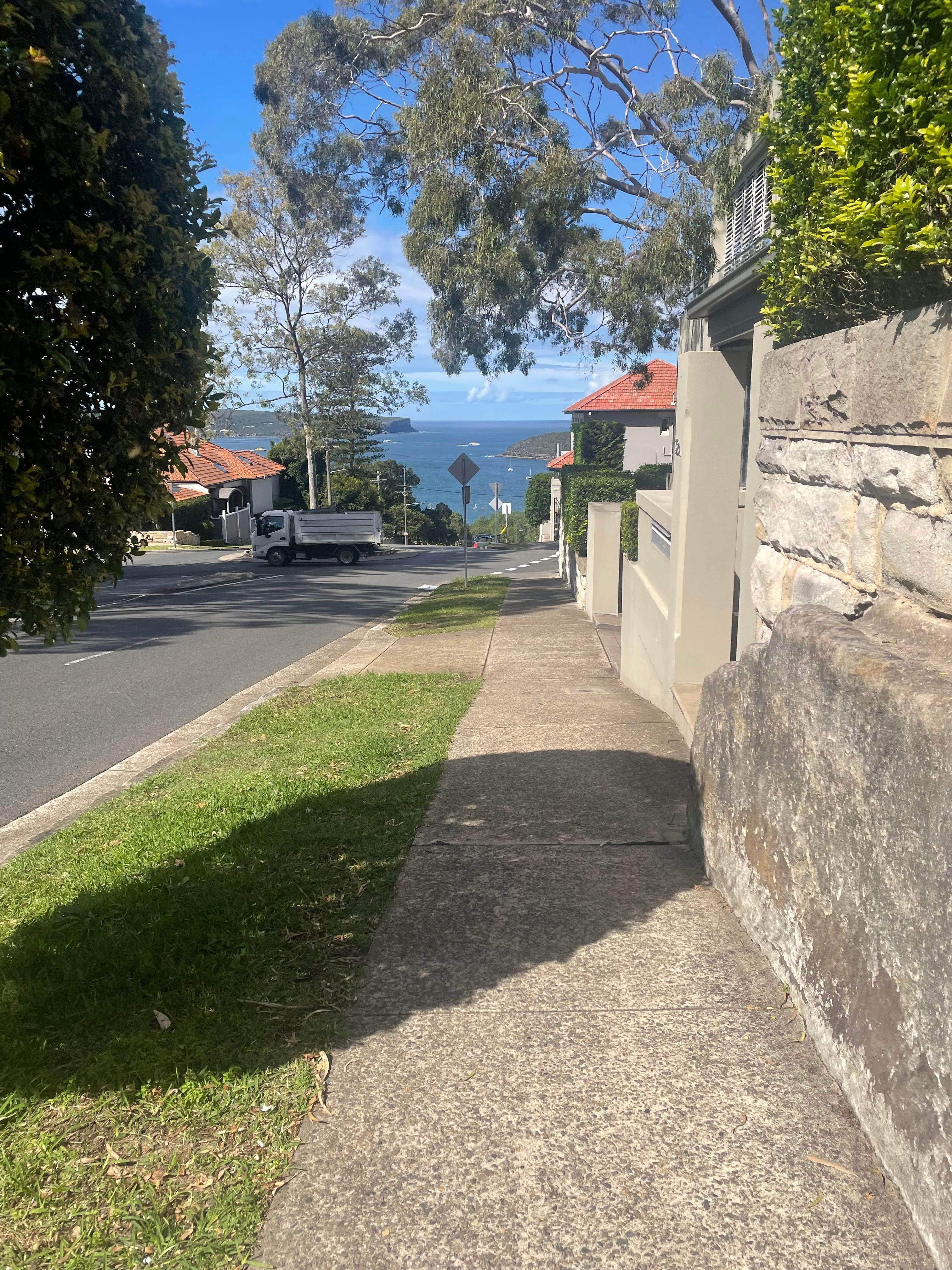 Beautiful walk to the beach from the house 