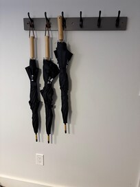We had an opportunity to use the umbrellas!