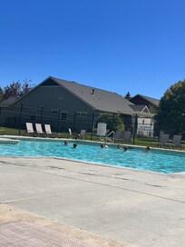 Family fun at the pool.