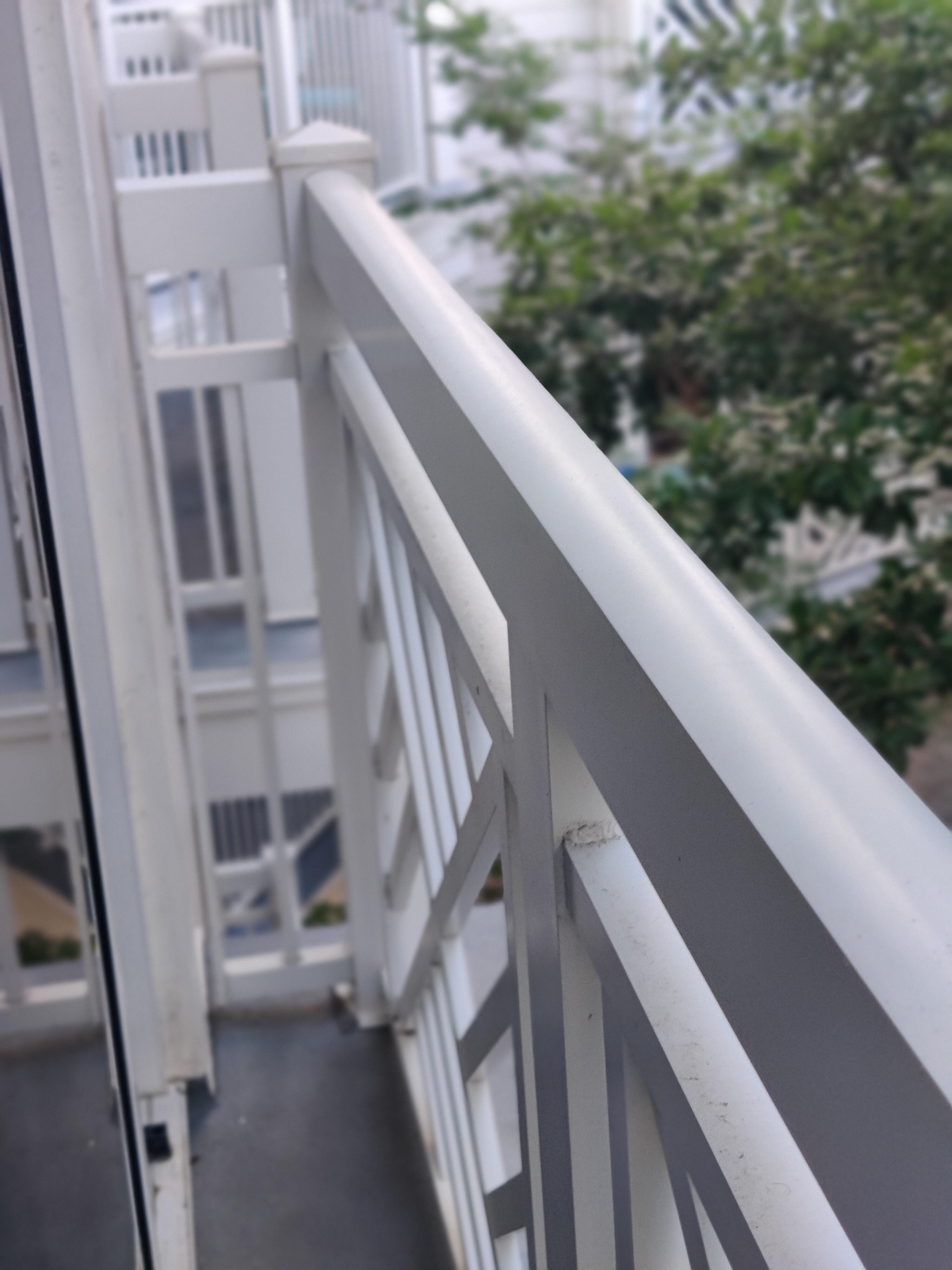 The balcony connected to the room