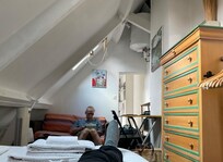 View of the main room from the bed