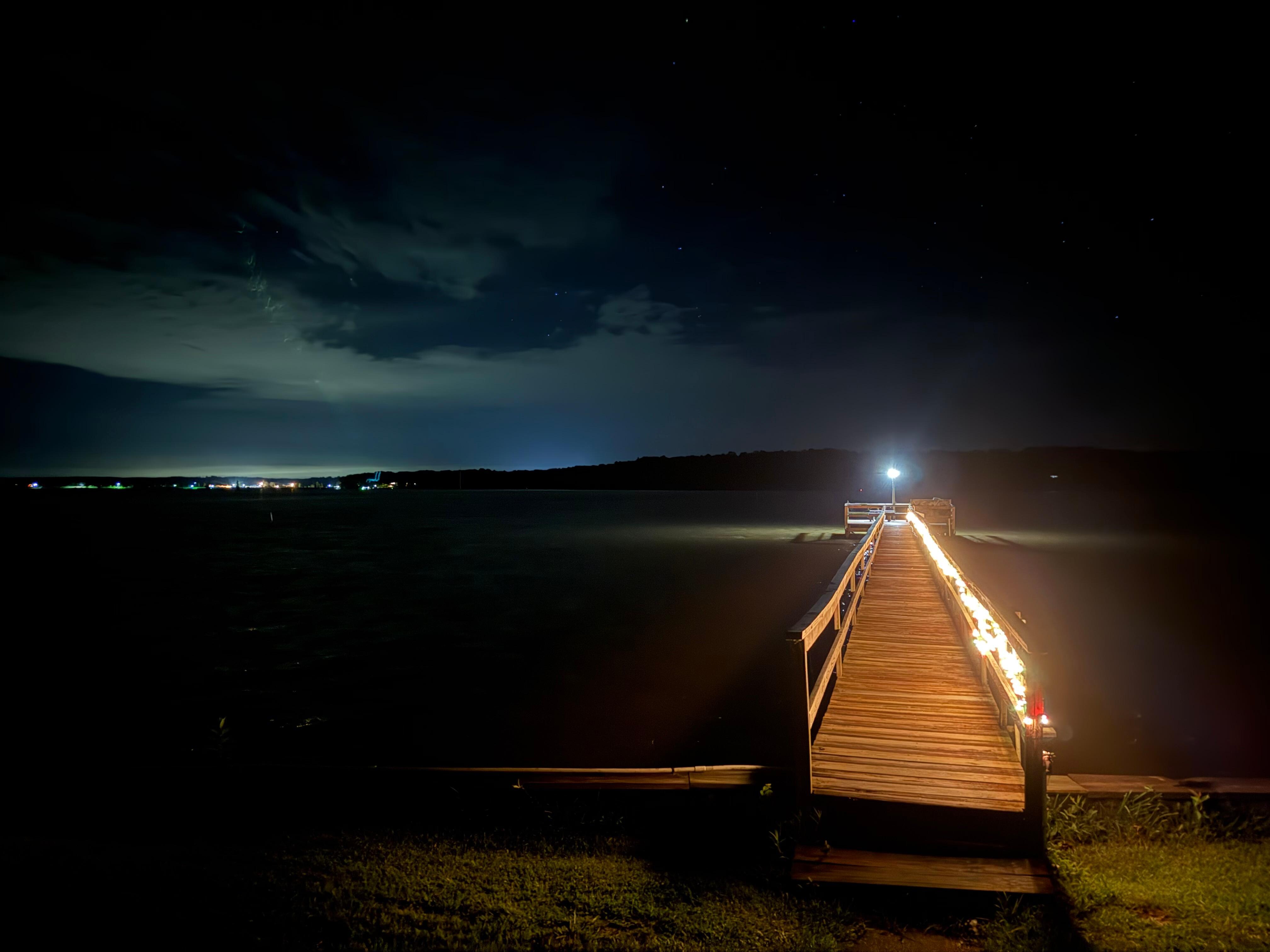 Beautiful at nite the wharf is lite up so pretty at nite 