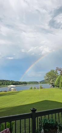 A rainbow after an afternoon storm!