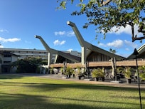 Hotel viewed from back