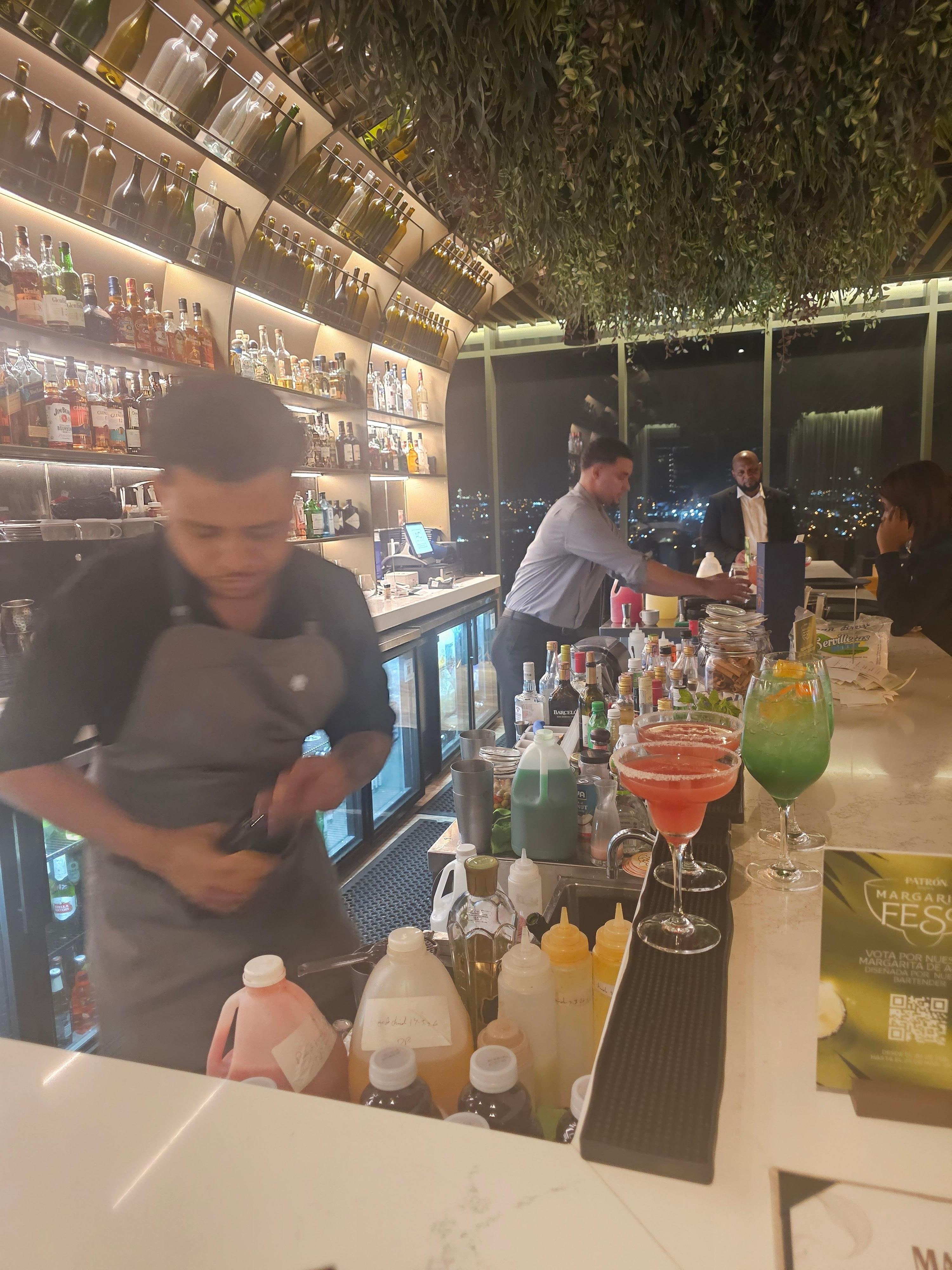 Up stairs at Maxum the restaurant.