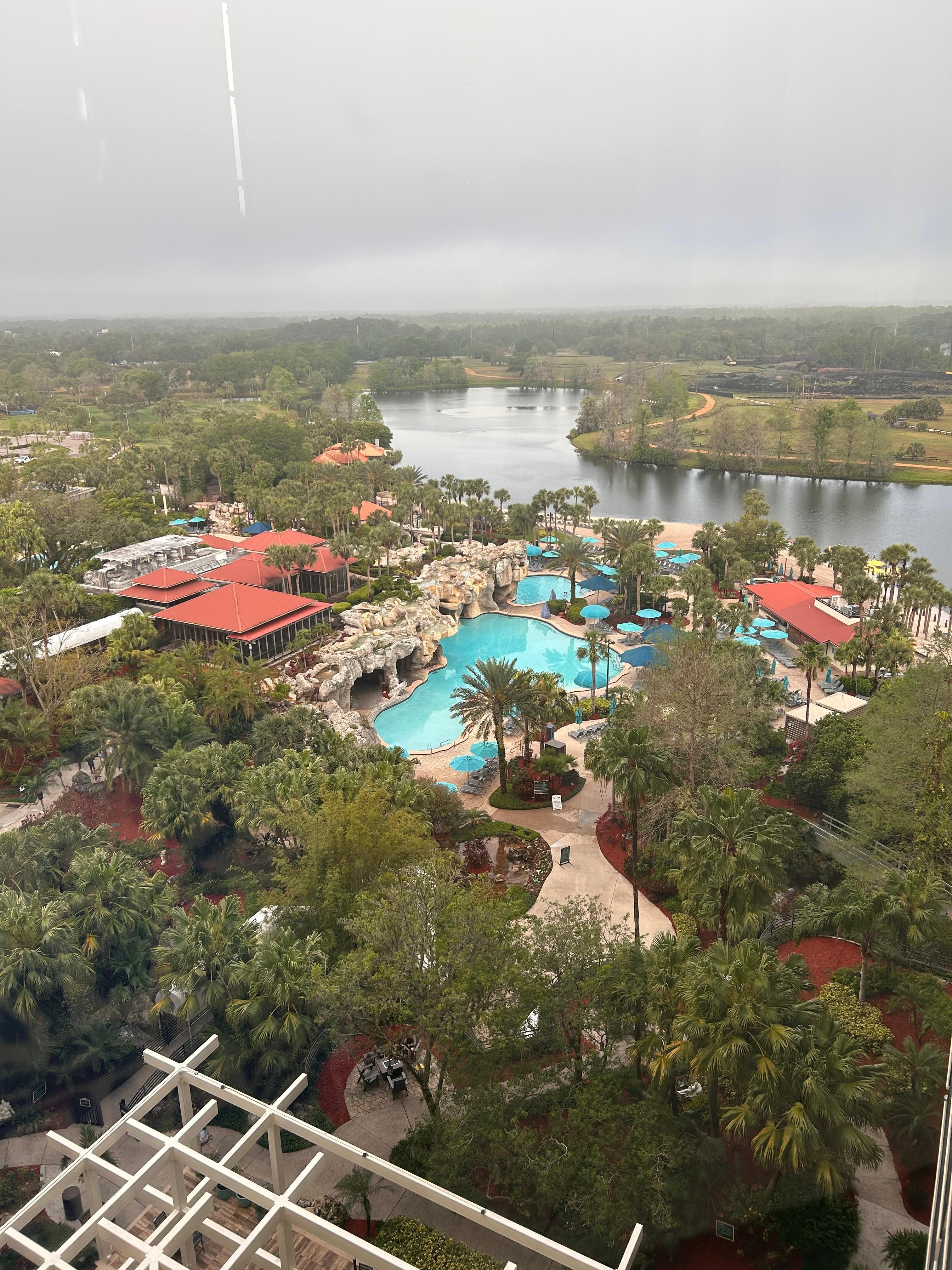 Pool view from high floor