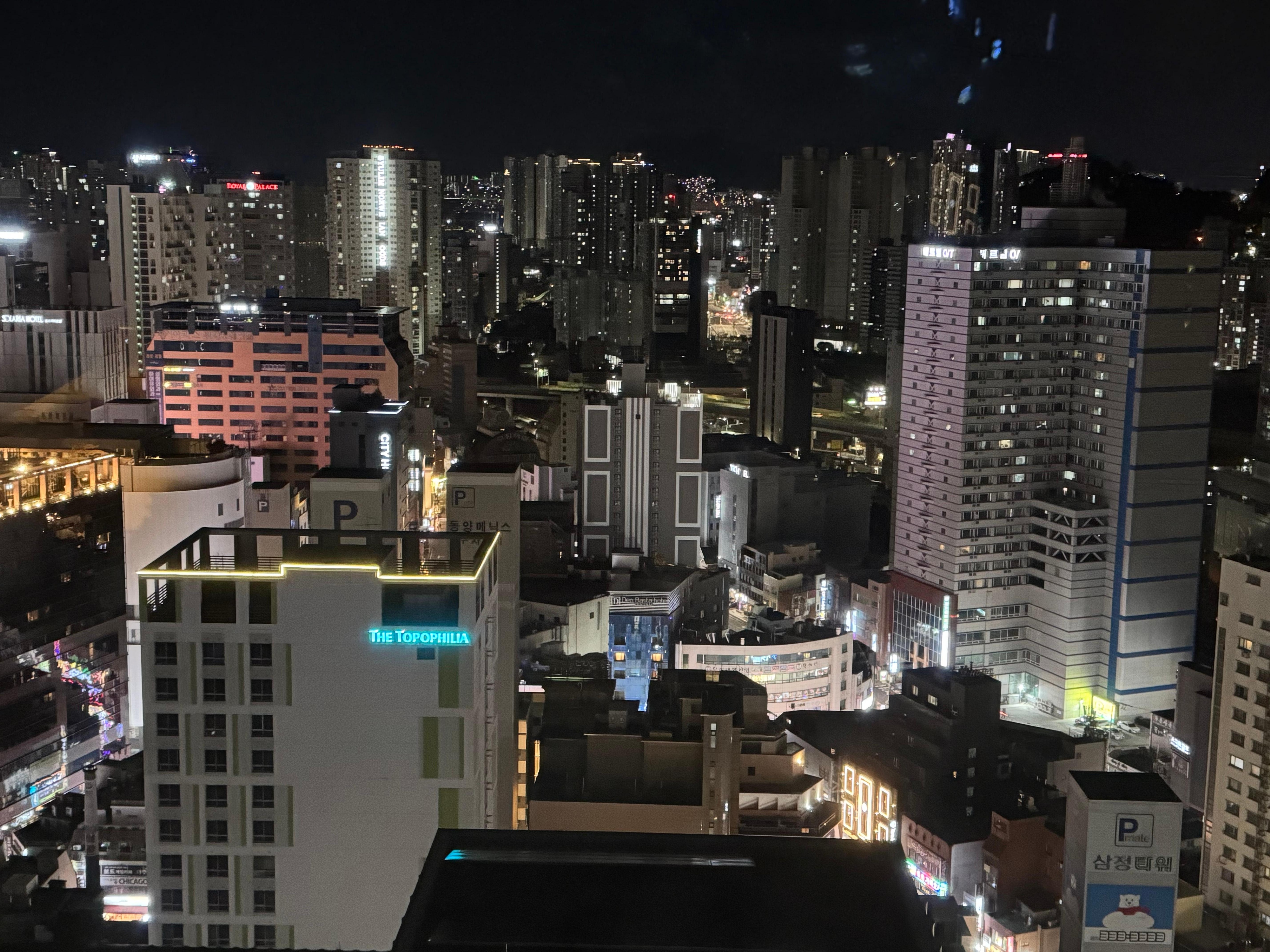 The view in the morning.