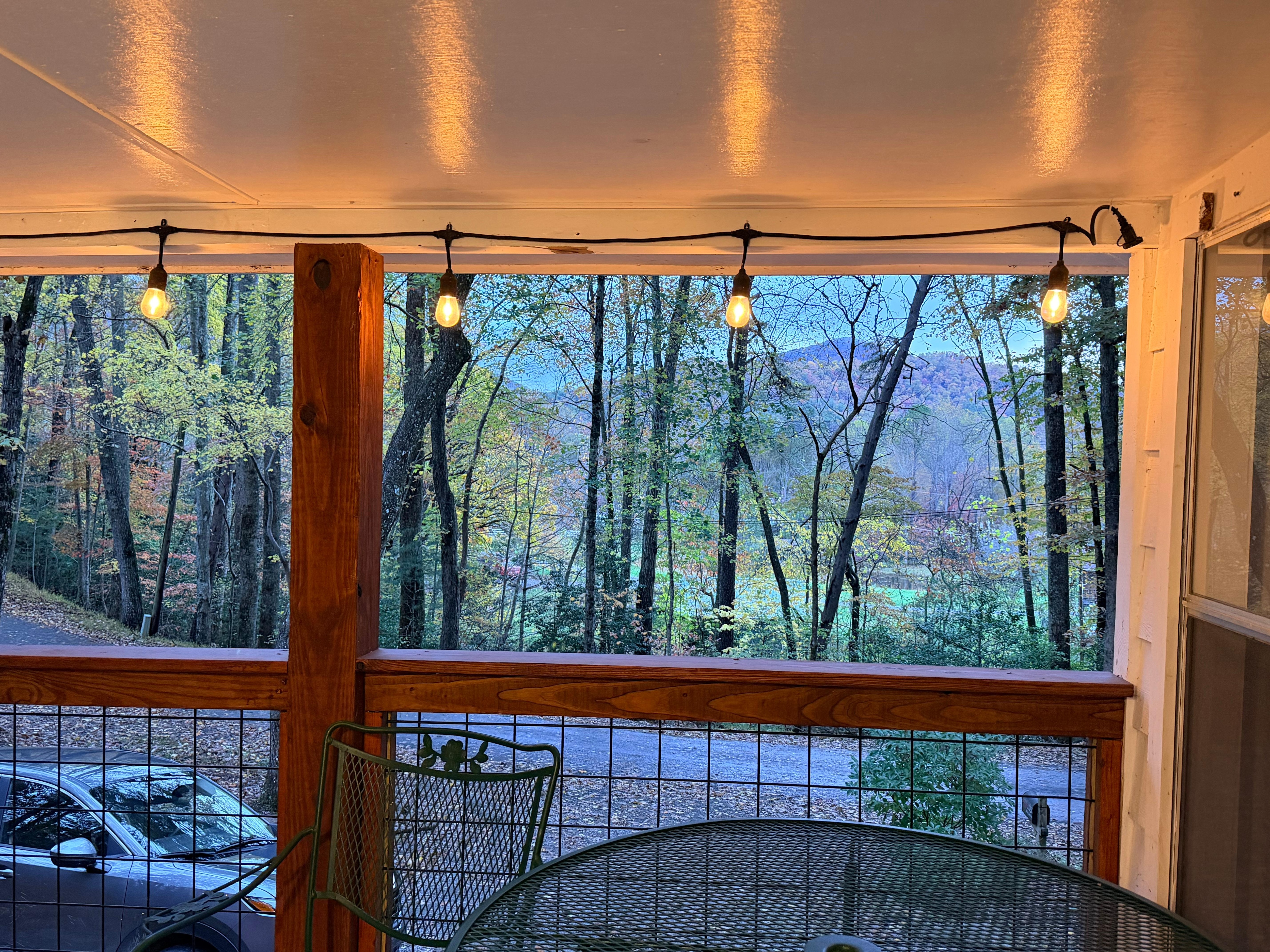 Looking off the porch 