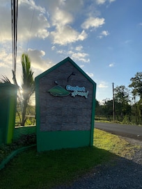 Right on highway just outside of La Fortuna