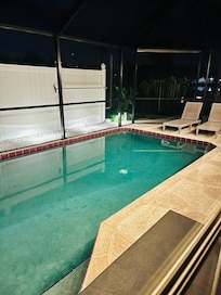 Warm heated pool