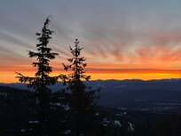sunrise from the deck