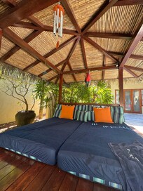 The lounge area by the pool very nice