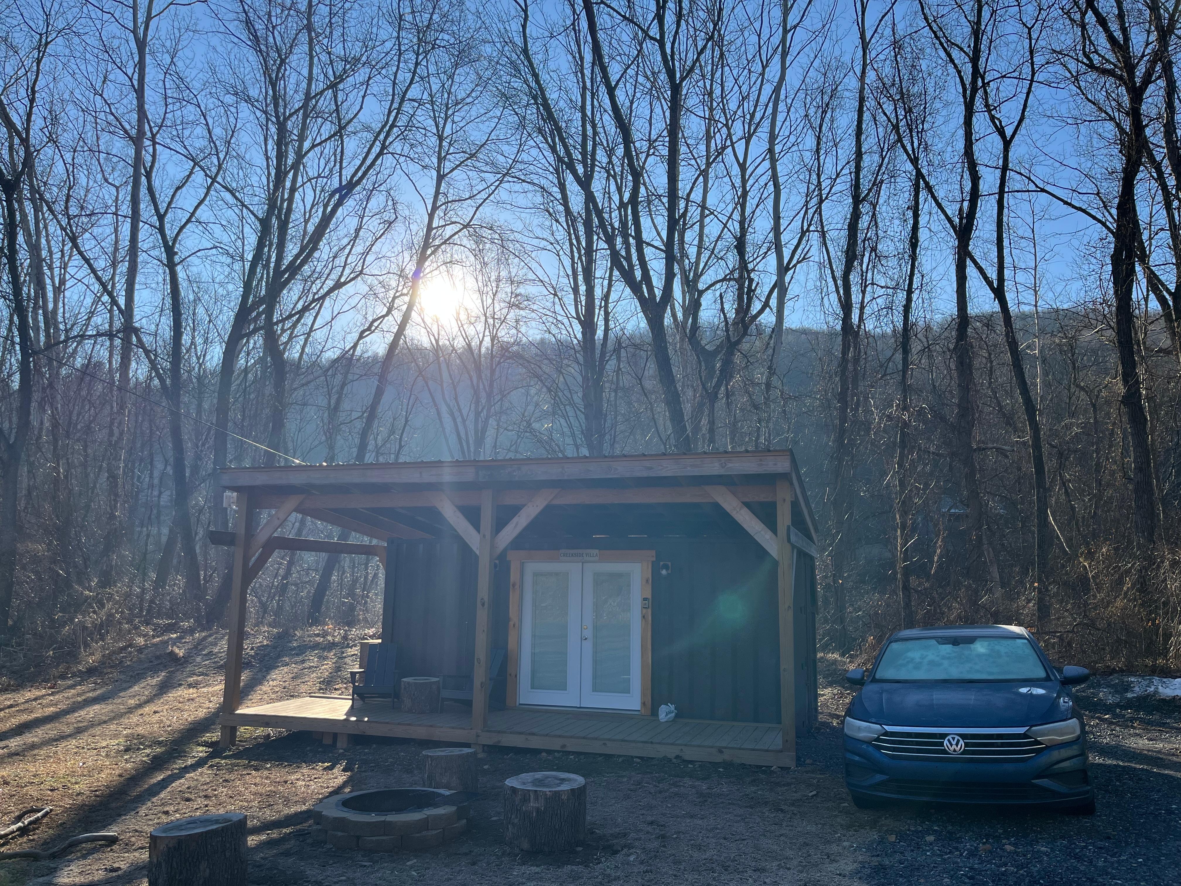 Sunrise over the mountains with the sound of the creek made for a nice morning…