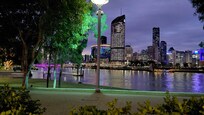 The centre of Brisbane from across the river.