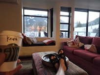 Beautiful slopesides views with morning coffee to start the day