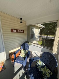 Such a lovely screened in porch.