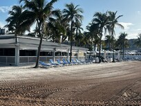 Beach in front of cafe