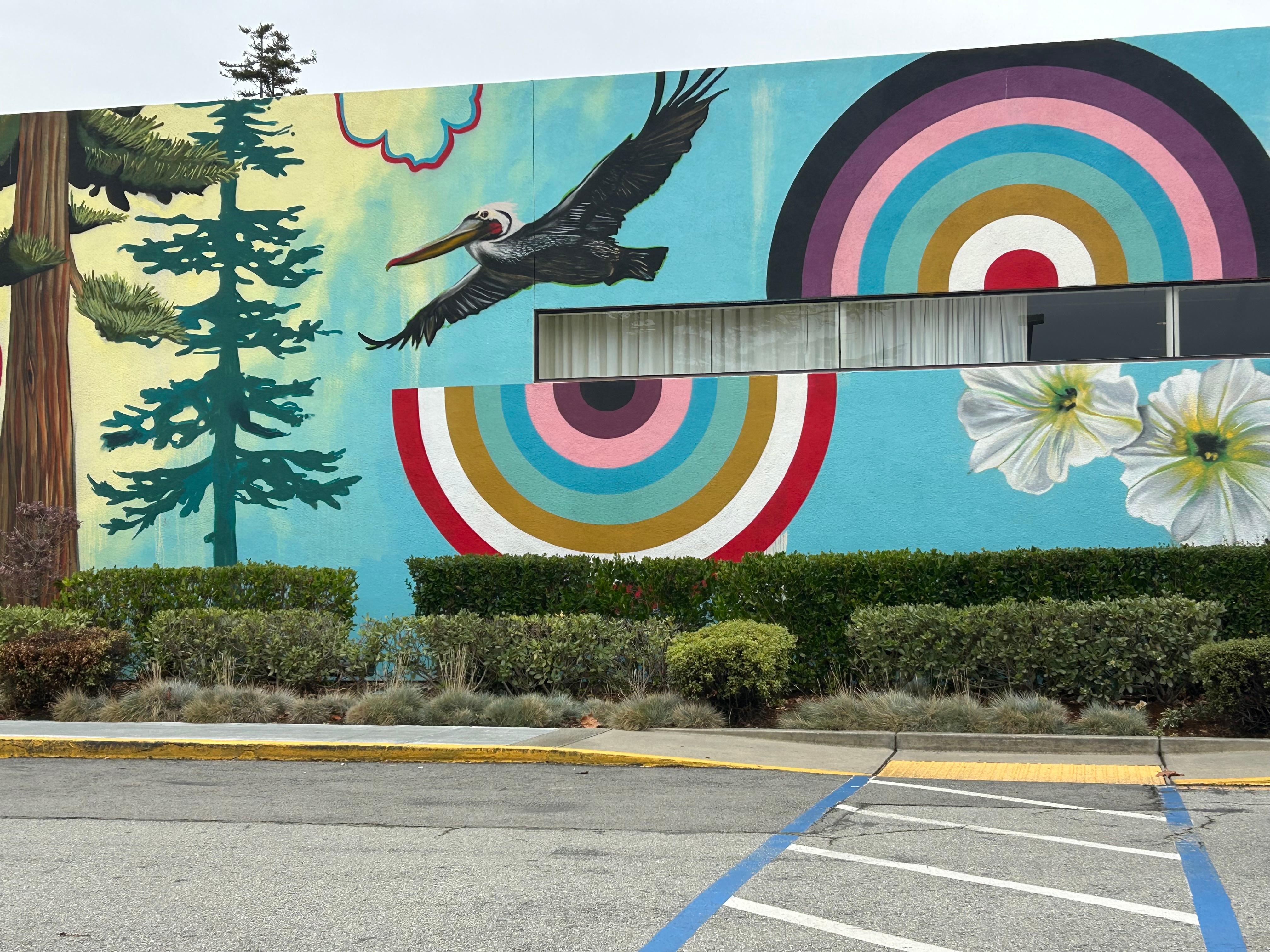 Front mural. Pretty!! 