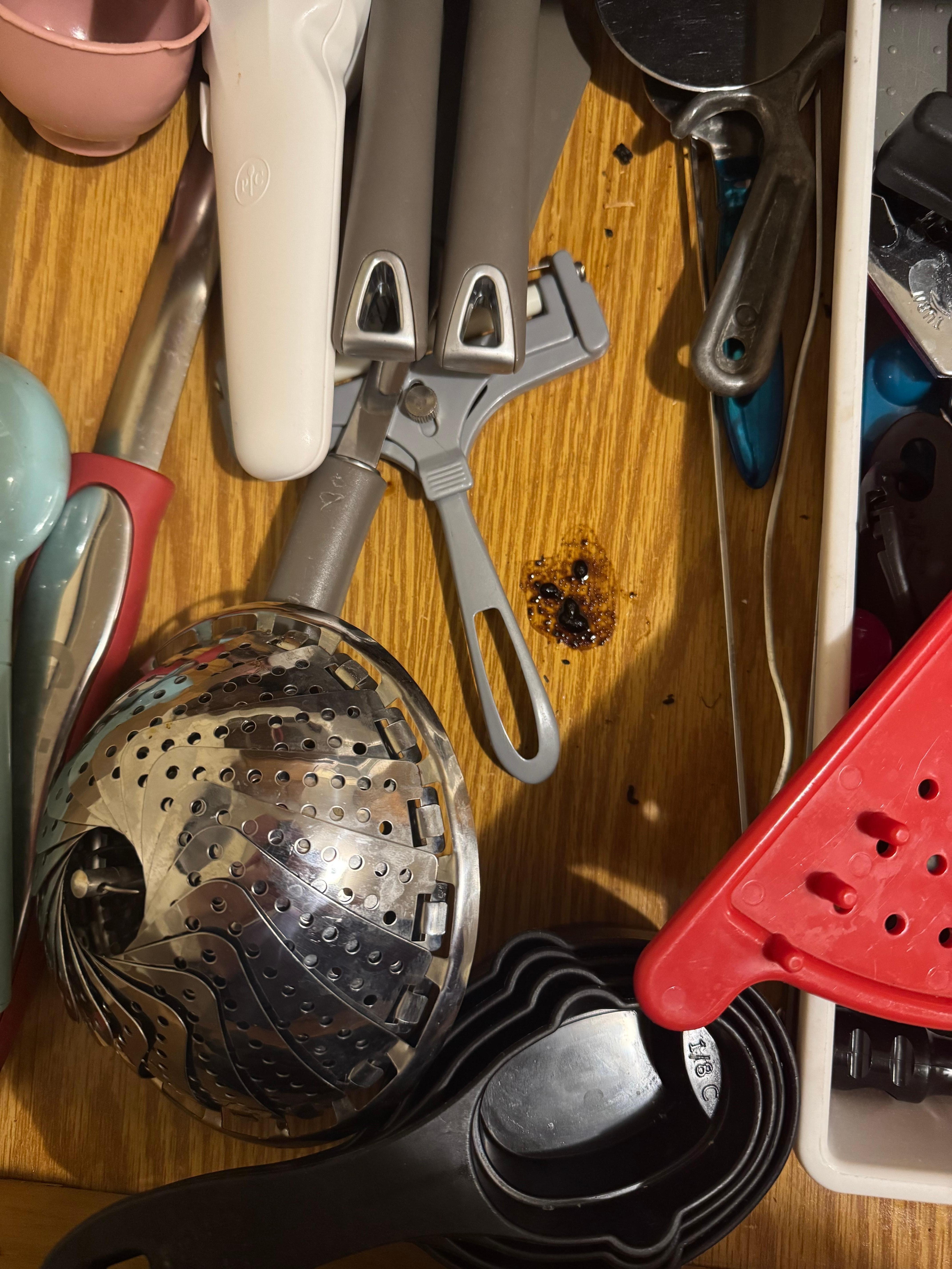 Inside of kitchen drawer I found this mess.