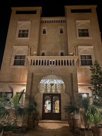 The building from the outdoor space