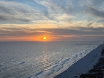 Sunset from the balcony.