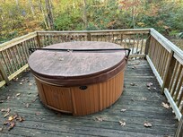 Less than inviting Hot Tub.