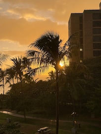 Sunset from the balcony.