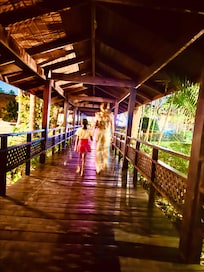 Shaded walkways everywhere