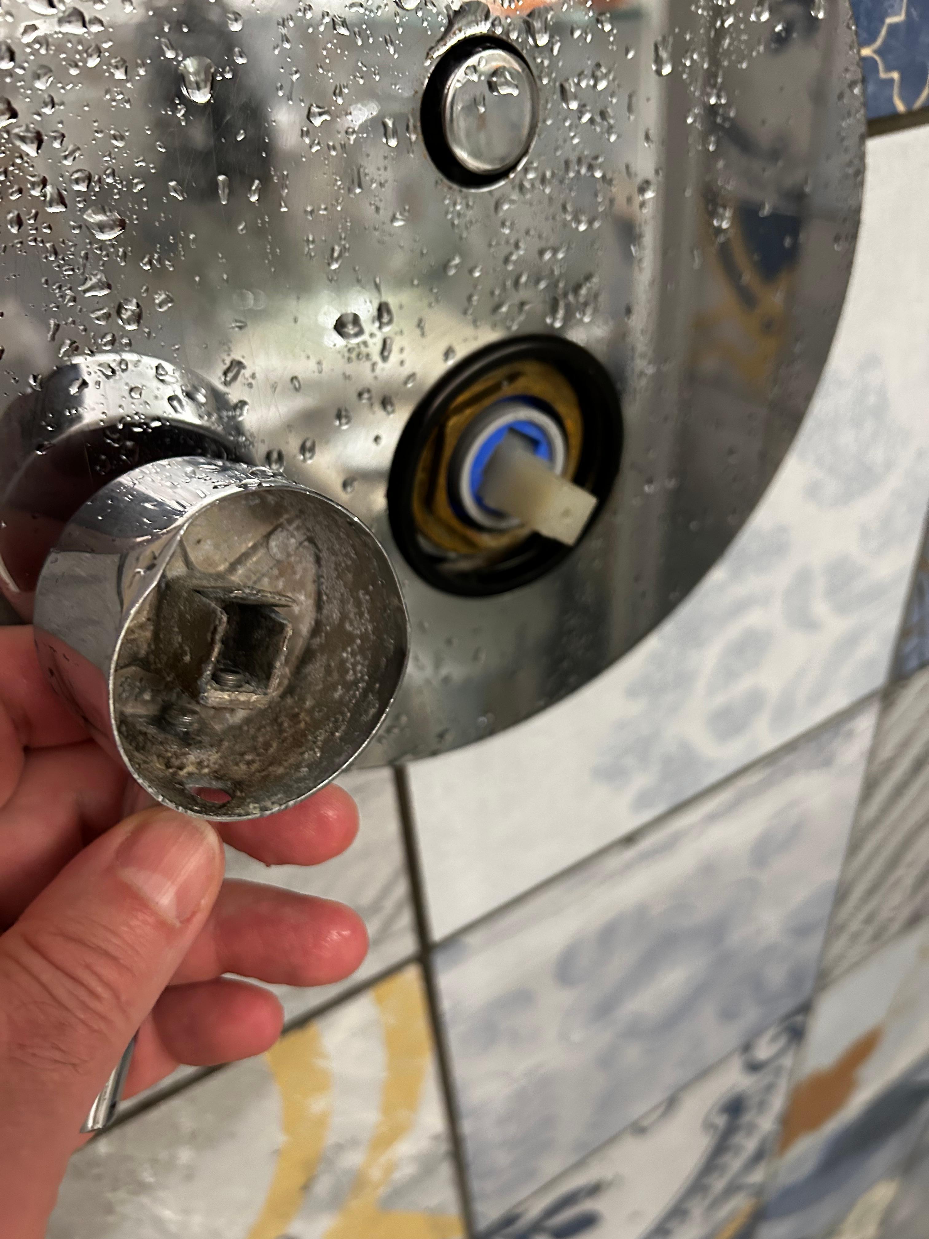 Broken shower handle