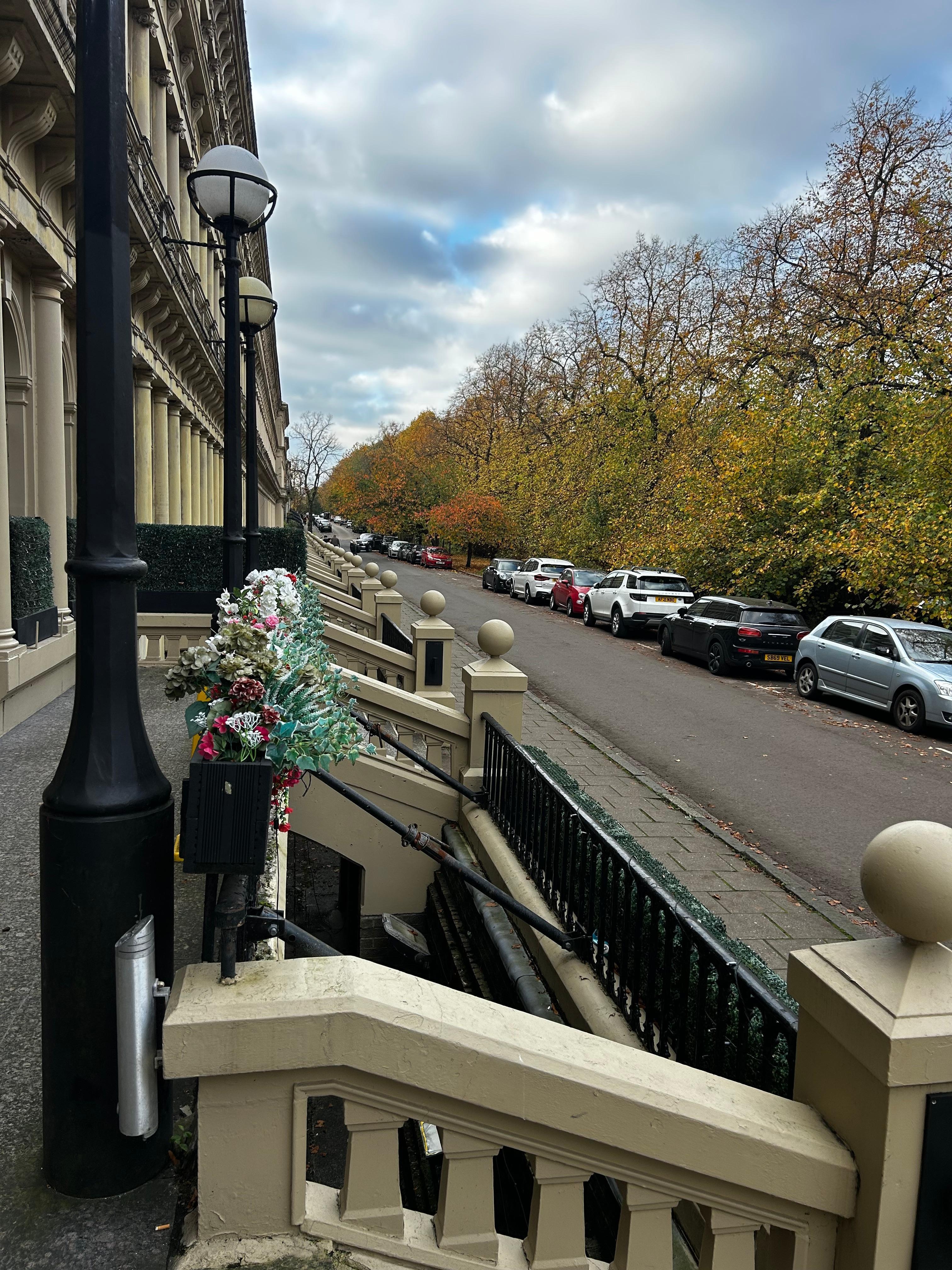 Out the front door looking left 