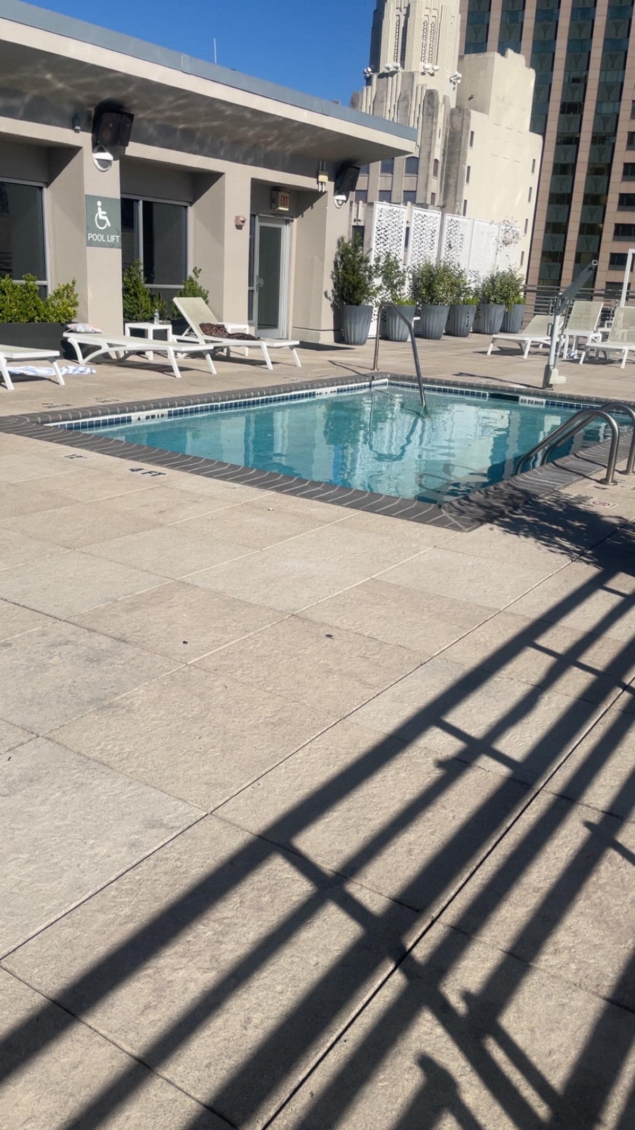 The pool on 18th floor