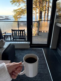 Morning coffee with a view.