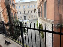 Terrace overlooking Piazza Santa Maria in Trastevere