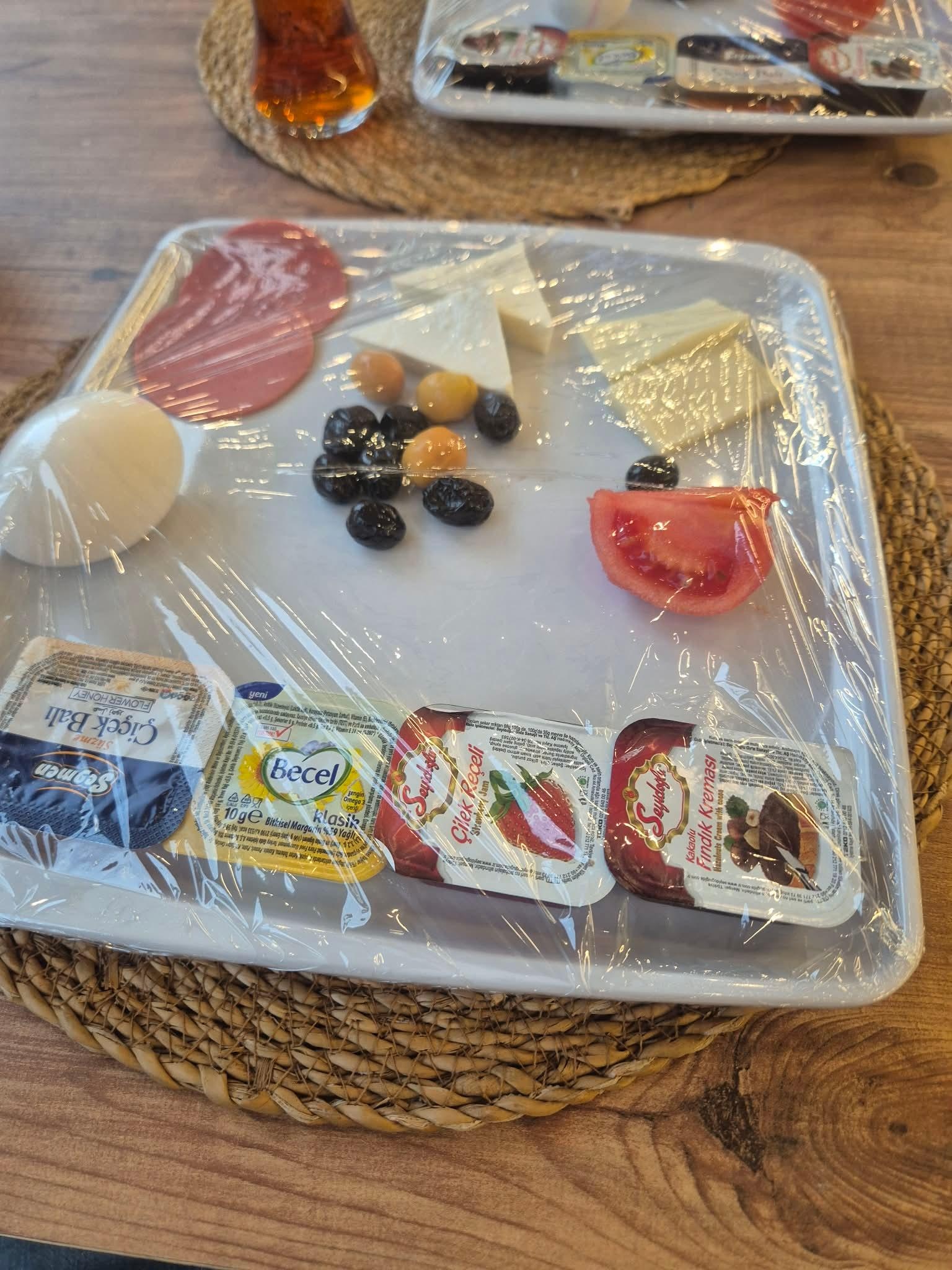 This was the buffet breakfast wrapped in clingfilm