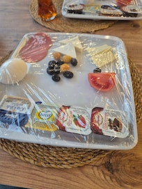 This was the buffet breakfast wrapped in clingfilm