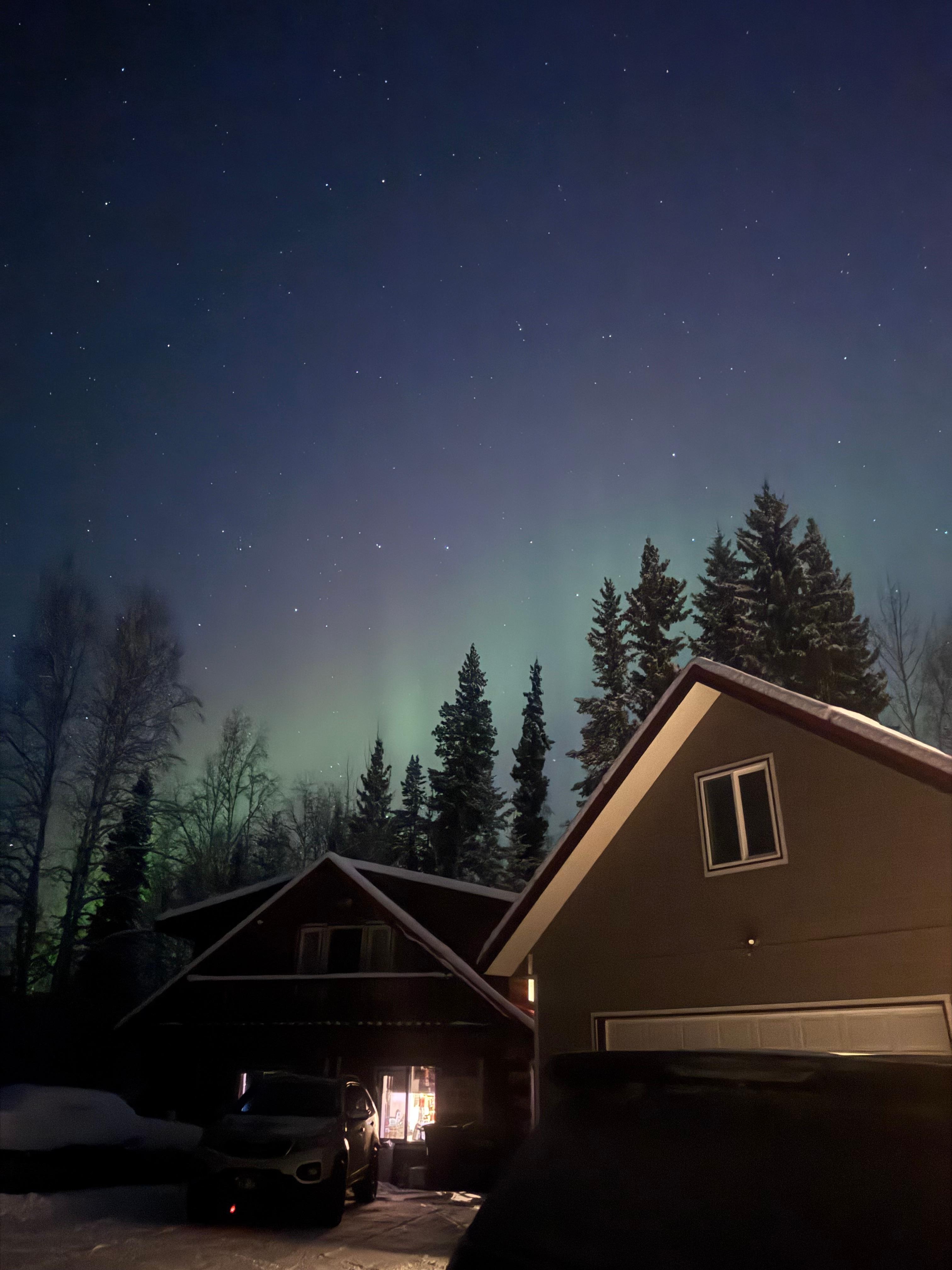 Northern lights Nov 2026 from drive way. 
