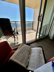 Great view while reading the bible !seeing God everywhere :)