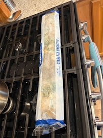 Moldy bread found on back of stove